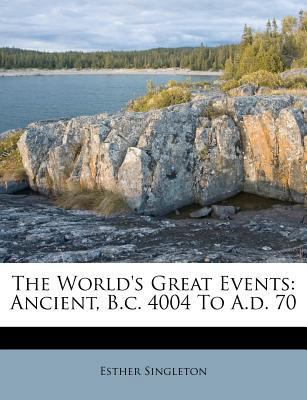 The World's Great Events: Ancient, B.c. 4004 To... 1179916735 Book Cover