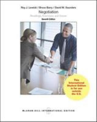 Negotiation: Readings, Exercises and Cases, 7e 9814577286 Book Cover