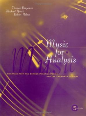 Music for Analysis: Examples from the Common Pr... 0195155130 Book Cover