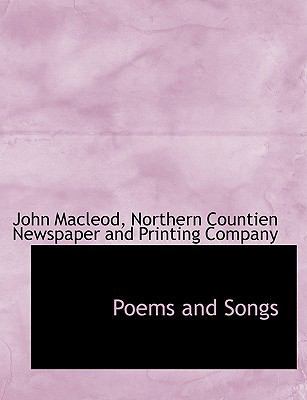 Poems and Songs [Gaelic, Scottish] 114061262X Book Cover
