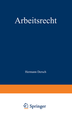 Arbeitsrecht [German] 3642856500 Book Cover