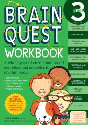 Brain Quest Workbook: 3rd Grade [With Stickers] 0761149163 Book Cover
