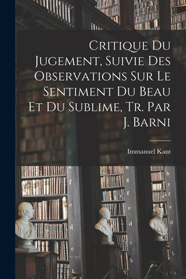 Critique Du Jugement, Suivie Des Observations S... [French] 1018014616 Book Cover