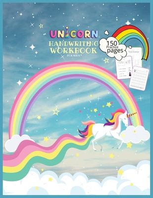 Unicorn Handwriting Workbook for Kids: Unicorn ... B08VYFJXKN Book Cover