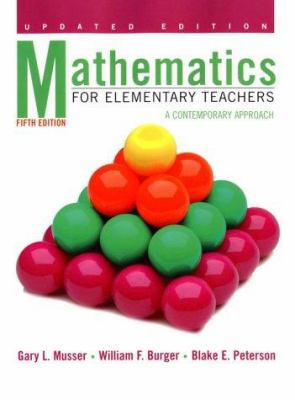 Mathematics for Elementary Teachers: A Contempo... 047138898X Book Cover