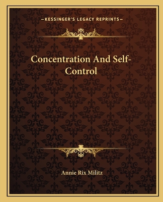 Concentration And Self-Control 1162823771 Book Cover