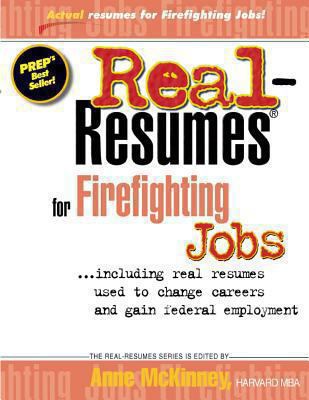 Real Resumes for Firefighting Jobs 1475093608 Book Cover