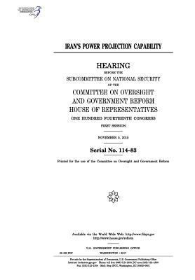 Iran's power projection capability: hearing bef... 1974652769 Book Cover