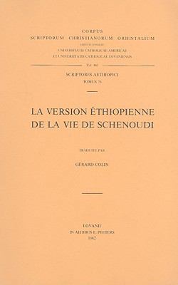 La Version Ethiopienne de la Vie de Schenoudi: V. [French] 9042904860 Book Cover