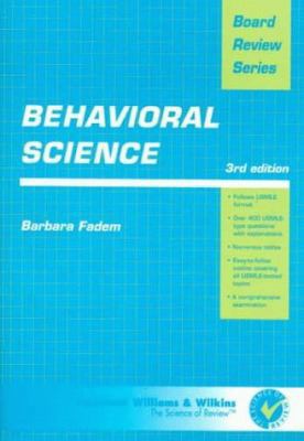 Brs Behavioral Science 0683306812 Book Cover