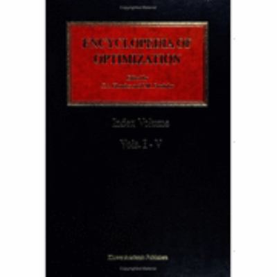 Encyclopedia of Optimization 0792370317 Book Cover