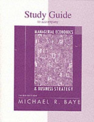 Study Guide for use with Managerial Economics a... 007228918X Book Cover