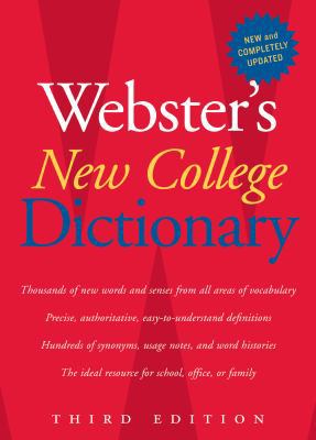 Webster's New College Dictionary, Third Edition 0618953159 Book Cover