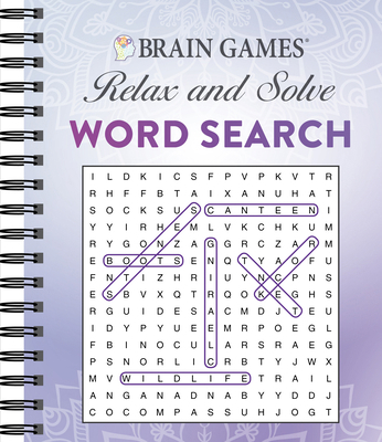 Brain Games - Relax and Solve: Word Search (Pur... 1640304630 Book Cover