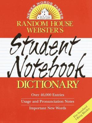 Random House Webster's Student Notebook Dictionary 0375701656 Book Cover