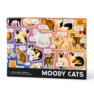 Moody Cats 1000 Piece Puzzle 073538701X Book Cover