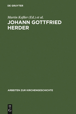 Johann Gottfried Herder [German] 3110184273 Book Cover