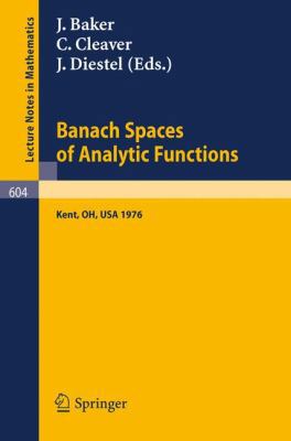 Banach Spaces of Analytic Functions.: Proceedin... 3540083561 Book Cover