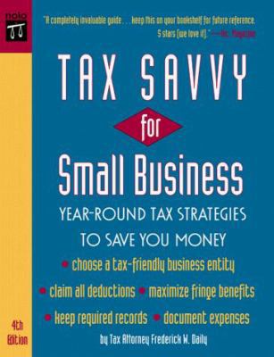Tax Savvy for Small Business 0873375343 Book Cover