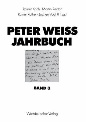 Peter Weiss Jahrbuch 3 [German] 3531125141 Book Cover