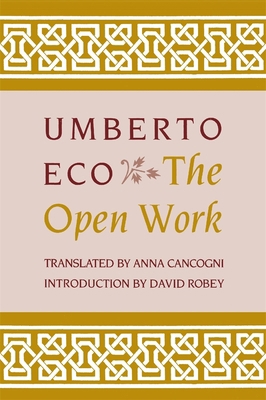 The Open Work 0674639766 Book Cover
