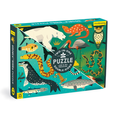 Land & Sea Predators 100 Piece Double-Sided Puzzle 0735376786 Book Cover