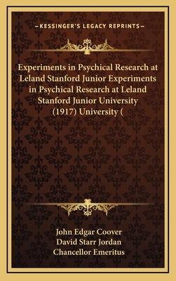 Experiments in Psychical Research at Leland Sta... 116611824X Book Cover