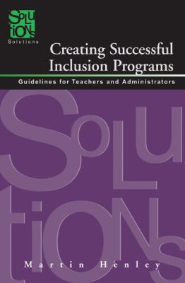 Creating Successful Inclusion Programs: Guideli... 1935249711 Book Cover