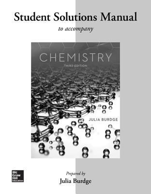 Student Solutions Manual for Chemistry 0077574281 Book Cover