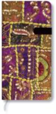 Tribal Embroidery Sequined Garnet Slim Lined 1551567601 Book Cover