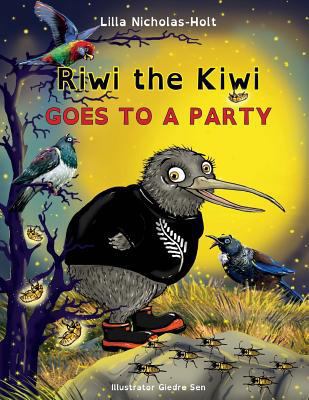 Riwi the Kiwi (Opendyslexic): Goes to a Party 0473369273 Book Cover