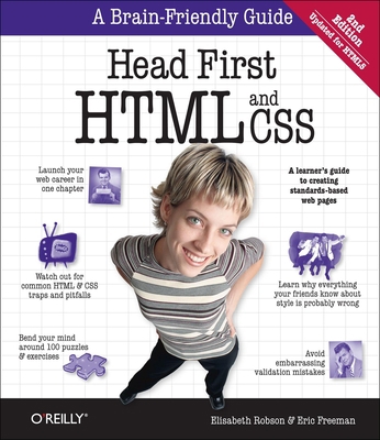 Head First HTML and CSS: A Learner's Guide to C... 0596159900 Book Cover
