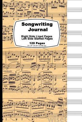 Songwriting Journal: Vintage Cover 1986129330 Book Cover