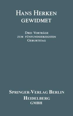 Hans Herken Gewidmet: Drei Vorträge Zum Fünfund... [German] 354019195X Book Cover