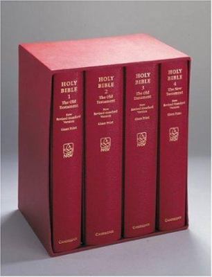 NRSV Giant Print (Burgundy 4-Volume Set) [Large Print] 0521508789 Book Cover