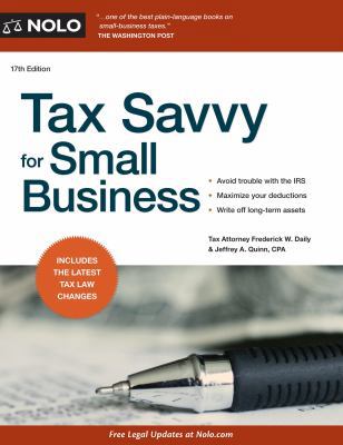 Tax Savvy for Small Business 1413319467 Book Cover