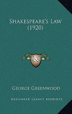 Shakespeare's Law (1920) 1168686016 Book Cover