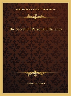 The Secret Of Personal Efficiency 1169471994 Book Cover