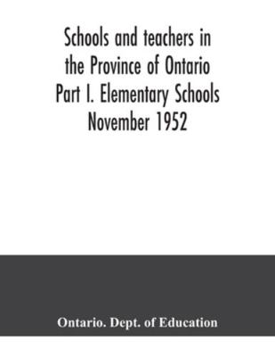 Schools and teachers in the Province of Ontario... 9354040039 Book Cover