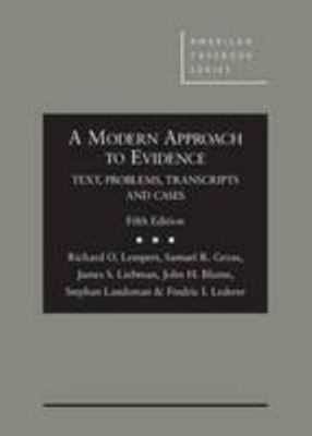 A Modern Approach to Evidence: Text, Problems, ... 0314287655 Book Cover