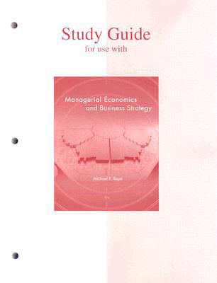 Study Guide to accompany Managerial Economics &... 0073343617 Book Cover