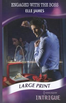 Engaged With The Boss [Large Print] 0263230066 Book Cover
