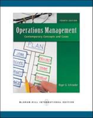 Operations Management: Contemporary Concepts an... 0071263861 Book Cover