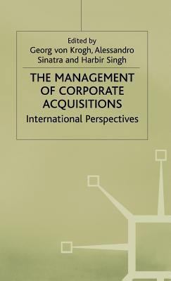 Management of Corporate Acquisitions 0333580109 Book Cover