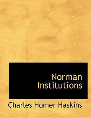 Norman Institutions 1117911306 Book Cover