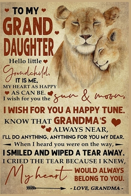 To My Grand Daughter Lined Notebook Journal, 100 Pages (6 x 9 Inches) Blank Ruled Writing Journal With Inspirational Quotes, Perfect Diary Notebook Gifts for Father Day Mother Day Family Ideas .