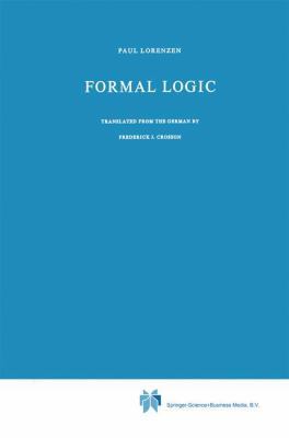 Formal Logic 9048183308 Book Cover