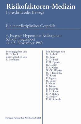 Risikofaktoren - Medizin: Fortschritt Oder Irrweg? [German] 3528079096 Book Cover