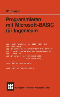 Programmieren Mit Microsoft-Basic Für Ingenieure [German] 351900111X Book Cover