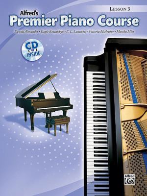 Premier Piano Course Lesson Book, Bk 3: Book & ... 0739052322 Book Cover